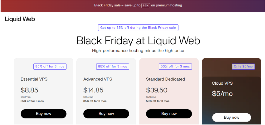 Liquid Web Black Friday 